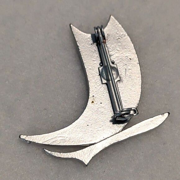 Owl Brooch Silver Tone - Picture 2 of 7